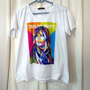 1989 Taylor's Version Shirt, Taylor Swift Re-Recorded Album Womens Sz L 19" PTP